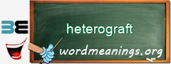 WordMeaning blackboard for heterograft